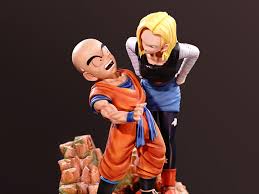 Dragon Ball Z Krillin & Android 18 1/4 Scale Limited Edition Statue