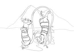 Crash and Eddie from Ice Age Coloring Pages - Get Coloring Pages