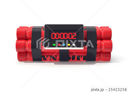 TNT dynamite red bomb with a timer isolated on - Stock Illustration  [25423258] - PIXTA
