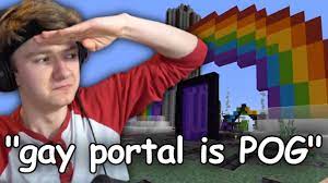 Tommy Salutes to the Gay Nether Portal - YouTube