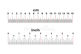 Ruler 15 Centimeters and Ruler 6 Inches Stock Vector - Illustration of  calibration, equipment: 213158272