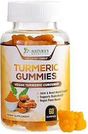 Nature'S Nutrition Turmeric Gummies With Black Pepper For Best Absorption, Joint & Heart Support, Natural Immune Support, Turmeric Supplement, Vegan - Imported Products from USA - iBhejo