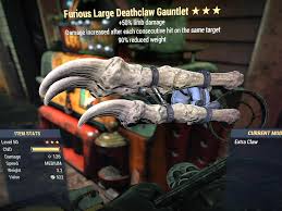Price Check] Furious Large Deathclaw Gauntlet : r/Market76