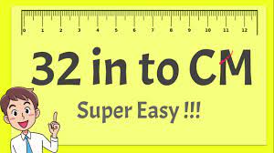 32 Inches to CM - Super Easy ! - YouTube