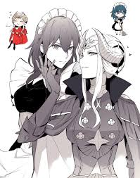 byleth, byleth, and edelgard von hresvelg (fire emblem and 1 more) drawn by  seren_eririn | Danbooru