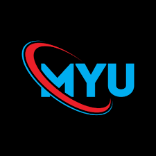 MYU logo. MYU letter. MYU letter logo design. Initials MYU logo linked with  circle and uppercase monogram logo. MYU typography for technology, business  and real estate brand. 9029474 Vector Art at Vecteezy