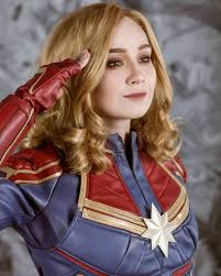 Anya Vonti Cosplay on Instagram. Photo by @dashkoocean ❤️ . Amazing wig  from @cosplaybuzz model LF 331 as captain Marvel | Wig hairstyles, Medium  blonde, Wigs