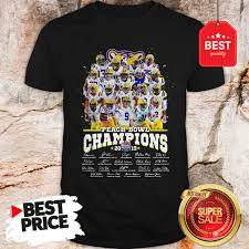 Official Peach Bowl Champions Signature Shirt - Thefirsttees