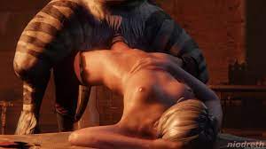 Huge monster fucks beauty Ciri from The Witcher