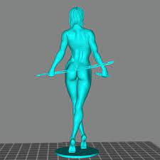 3D-Datei nackte frau ninja・Modell zum Herunterladen und 3D-Drucken・Cults