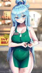 aqua (kono subarashii sekai ni shukufuku wo!) drawn by hanasaka_houcha |  Danbooru
