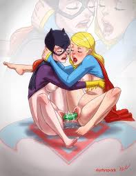 Batgirl and supergirl kiss naked . Adult videos.