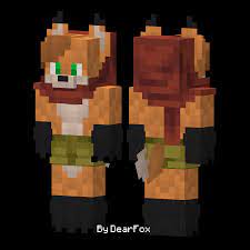 Minecraft skin + Ears mod by DearFox -- Fur Affinity [dot] net