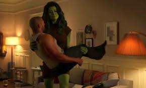 In the upcoming She Hulk (2022), we get to see Tatiana Maslany turn into  the Hulk and live out her wildest fantasies. And, uh-- yeah I guess this  scene was pretty much