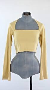 Nakd kurzes Oberteil quadratischer Ausschnitt Trompetenärmel Bluse nackt  beige Trikot trendy XS Neu | eBay