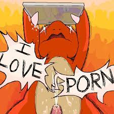 charmeleon, creatures (company), game freak, nintendo, pokemon, claws,  computer, cum, english text, fire, furry, gen 1 pokemon, laptop, no humans,  orgasm, penis, pokemon (creature), pornography, solo, star (symbol) - Image  View - |