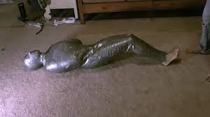 Duct tape mummification bondage