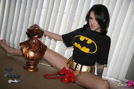 I'm in my Batgirl costume with all the toys that go with it - Pichunter