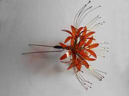 Flower accessories, Red spider lily, Etsy