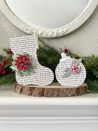 Small Merry Good Cheer Stocking Shelf Sitter Christmas - Etsy