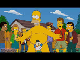 The Simpsons - Homer Naked! - YouTube