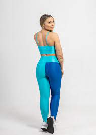 Legging Básica Compressão Bella Maldivas + Arara Azul - Dalu Fitness