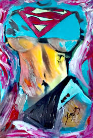 Power Girl Sexy, Painting by Jean Marie Vandaele | Artmajeur