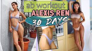 I tried Alexis Ren's AB Workout for 30 DAYS!! - YouTube