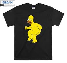 The Simpsons Homer Simpson Naked T Shirt Hoodie Tote Bag Hoody - Etsy