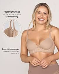 Leonisa Back Smoothing Bra Full Coverage Underwire Support - Minimizer Bras  for Women Beige at Amazon Women's Clothing store