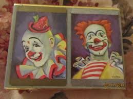 Vintage-Double-Deck-Playing-Cards-Clowns-by-Artist-Glen-Tracy-Signed |  Playing cards for sale, Playing cards, Double deck
