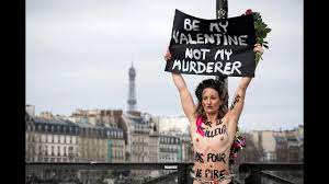 Femen: Nackt-Protest am Valentinstag | AFP - YouTube