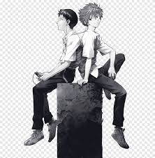 Kaworu Nagisa Shinji Ikari Anime, Anime, manga, monochrome png | PNGEgg