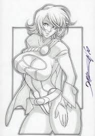 Power Girl Sexy Commission - B - Signed by Daikon