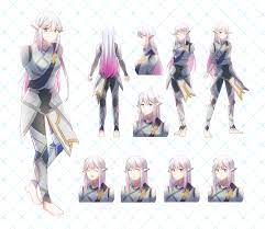 Make anime character design sheet by Kumokaya | Fiverr