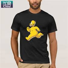 Bart Simpson Naked Homer Simpson T Shirt Clothes Popular T Shirt Crewneck  100% Cotton Tees Humor Tee Shirt Vintage Crew Neck|T-Shirts| - AliExpress