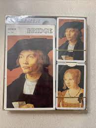 Vtg Piatnik Double Deck Bridge Playing Cards Set DURER German Artist  Woodcut NEW | eBay