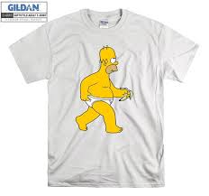 The Simpsons Homer Simpson Naked T Shirt Hoodie Tote Bag Hoody - Etsy Norway