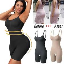 Cheap Women Shapewear Bodysuits Seamless Full Body Shaper Waist Trainer  Tank Tops Tummy Control Camisole Slimming Underwear Jumpsuits | Joom