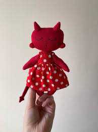 Red Devil Doll. - Etsy Hong Kong