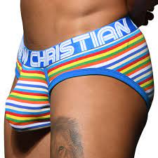 Andrew Christian Almost Naked Bright Stripe Briefs | INDERWEAR