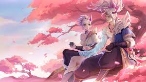 riven, yasuo, spirit blossom riven, and spirit blossom yasuo (league of  legends) drawn by kezi | Danbooru