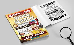 Amazon.com: Memory Lane Word Search For Adults & Seniors Large Print: 100  Pages Of Large Print Word Search Puzzles For Seniors On Classic Events From  The 20th ... Relief & Adult Relaxation