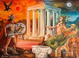 Griechische Mythologie Kunst Göttin Ölgemälde Perseus und - Etsy.de