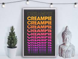 Creampie Word Art Poster Print Wall Art Home Decor - Etsy