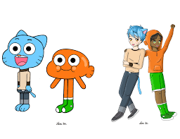 TAWOG Fan Art - Gumball and Darwin as Anime Qwerty_is_my_name -  Illustrations ART street