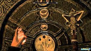 Skyrim Bleak Falls Barrow how to solve puzzle with Butterfly, Bear, and Owl  - YouTube