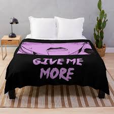 Ahegao Blankets - Give Me More Hentai Anime Throw Blanket | Ahegao Shop