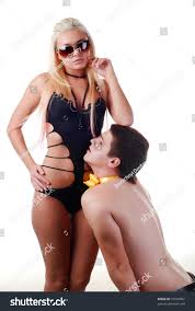 Beautiful Young Woman Black Swimsuit Naked Stock Photo 19070092 |  Shutterstock