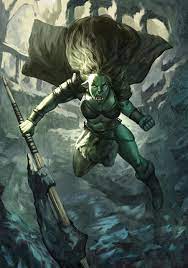Half orc woman